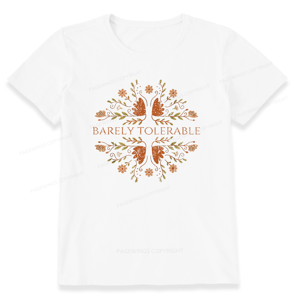 Pagewings Barely Tolerable15968 Bookish Unisex Classic T-shirt
