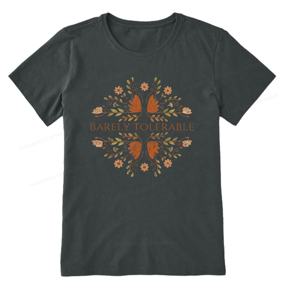 Pagewings Barely Tolerable15968 Bookish Unisex Classic T-shirt