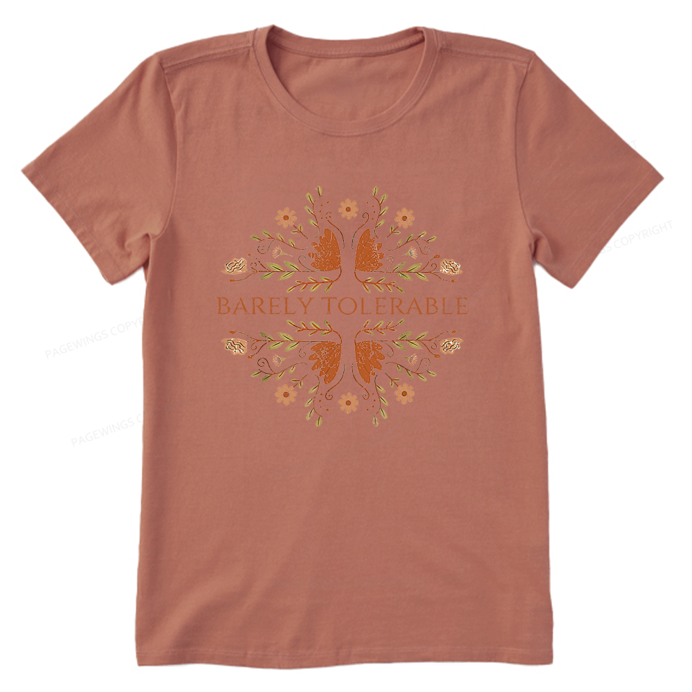 Pagewings Barely Tolerable15968 Bookish Unisex Classic T-shirt