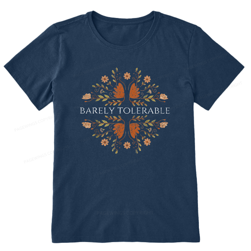 Pagewings Barely Tolerable15968 Bookish Unisex Classic T-shirt