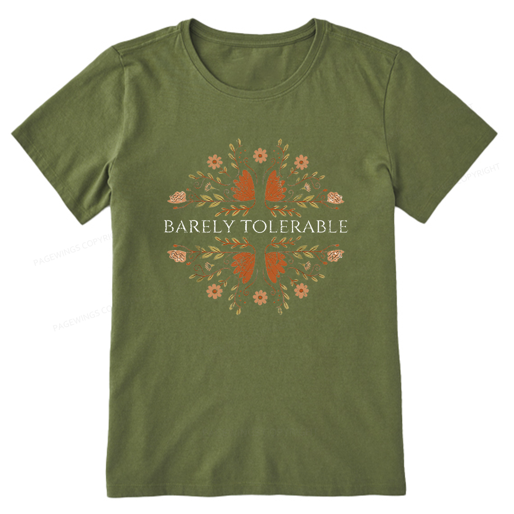 Pagewings Barely Tolerable15968 Bookish Unisex Classic T-shirt