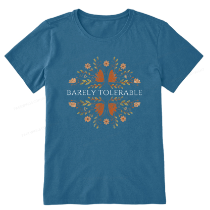 Pagewings Barely Tolerable15968 Bookish Unisex Classic T-shirt