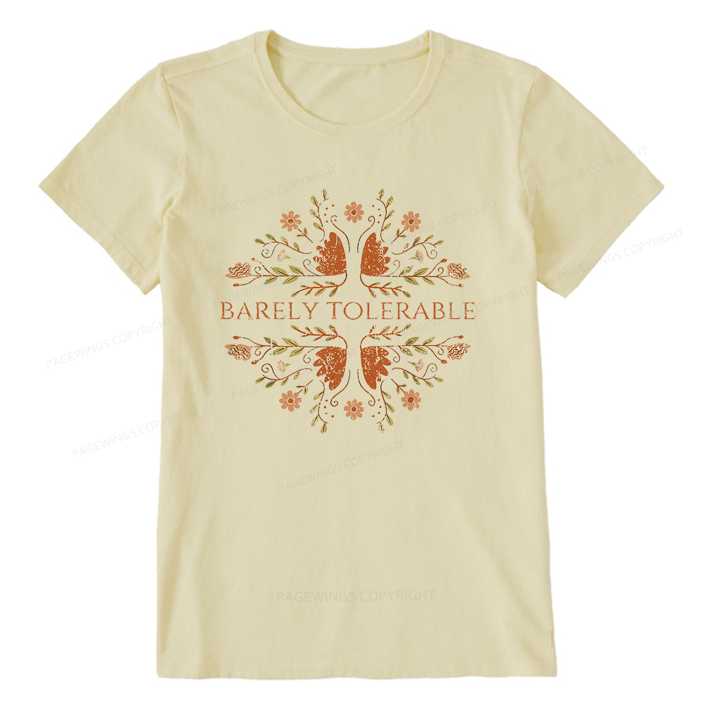 Pagewings Barely Tolerable15968 Bookish Unisex Classic T-shirt