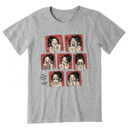Pagewings Emotional Stages Of Reading15466 Bookish Unisex Classic T-shirt