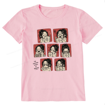 Pagewings Emotional Stages Of Reading15466 Bookish Unisex Classic T-shirt