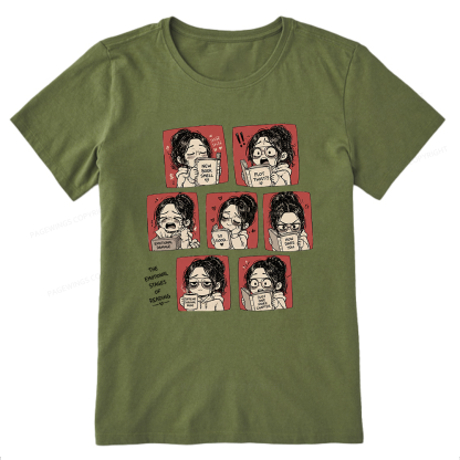 Pagewings Emotional Stages Of Reading15466 Bookish Unisex Classic T-shirt