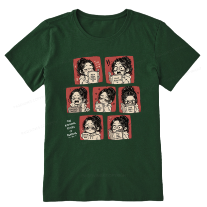 Pagewings Emotional Stages Of Reading15466 Bookish Unisex Classic T-shirt