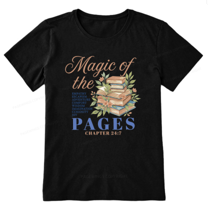 Pagewings Magic Of The Pages15610 Bookish Unisex Classic T-shirt