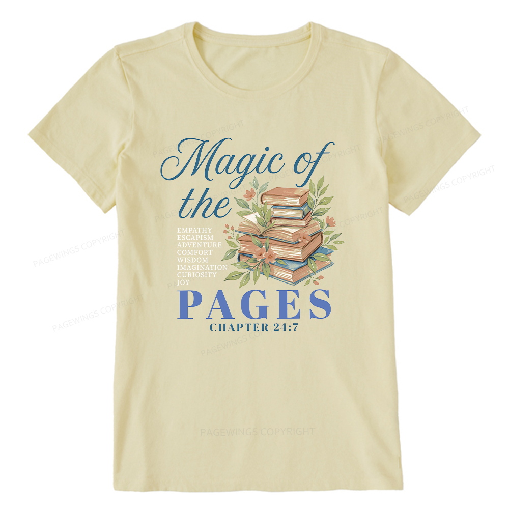 Pagewings Magic Of The Pages15610 Bookish Unisex Classic T-shirt
