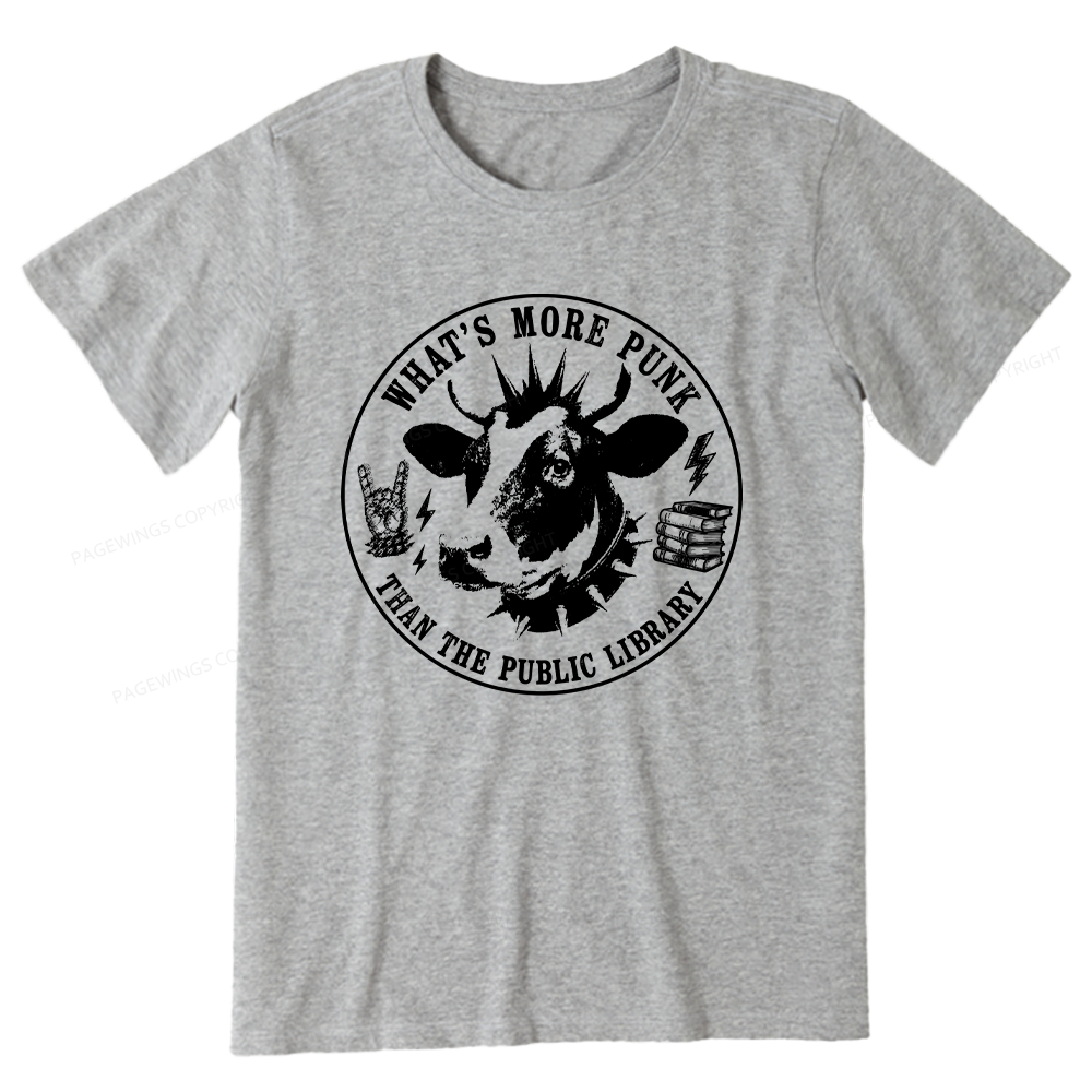 Pagewings More Punk Than The Public Library16009 Bookish Unisex Classic T-shirt