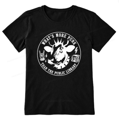 Pagewings More Punk Than The Public Library16009 Bookish Unisex Classic T-shirt