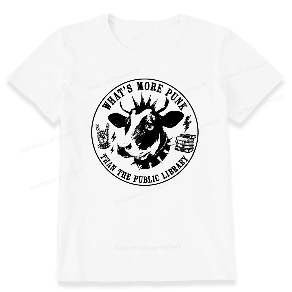Pagewings More Punk Than The Public Library16009 Bookish Unisex Classic T-shirt