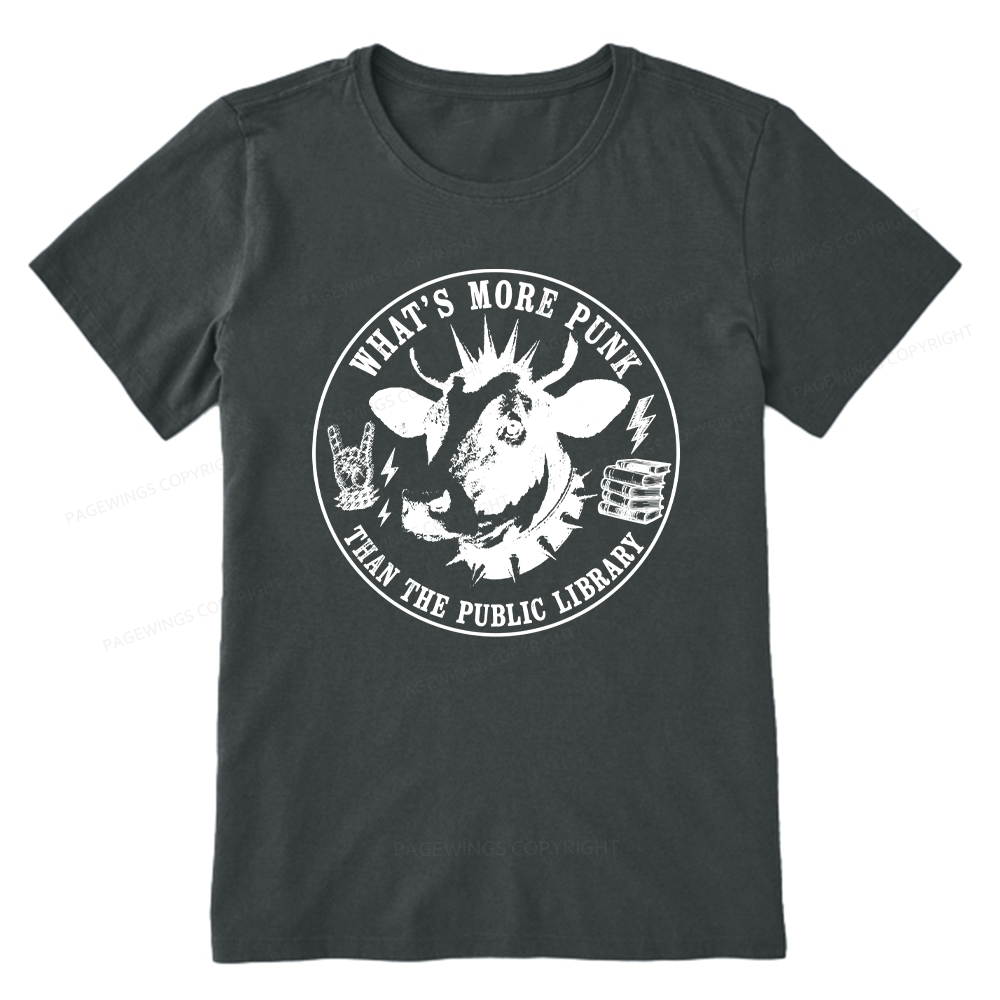 Pagewings More Punk Than The Public Library16009 Bookish Unisex Classic T-shirt