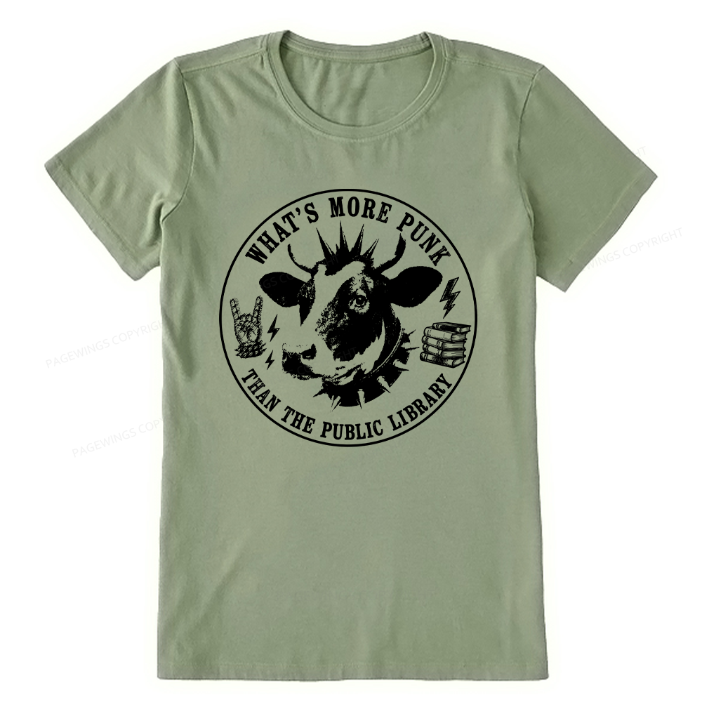 Pagewings More Punk Than The Public Library16009 Bookish Unisex Classic T-shirt