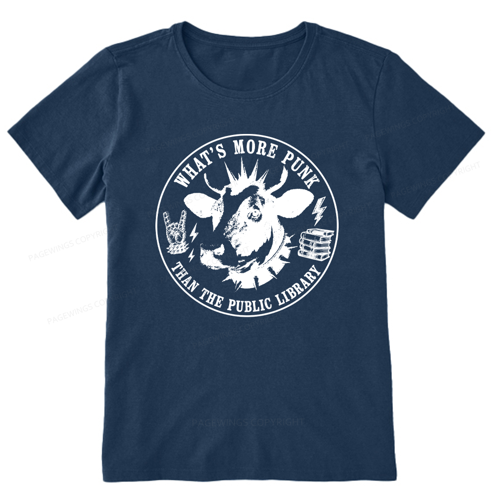 Pagewings More Punk Than The Public Library16009 Bookish Unisex Classic T-shirt