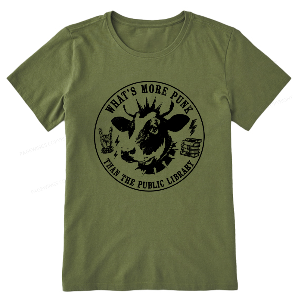 Pagewings More Punk Than The Public Library16009 Bookish Unisex Classic T-shirt