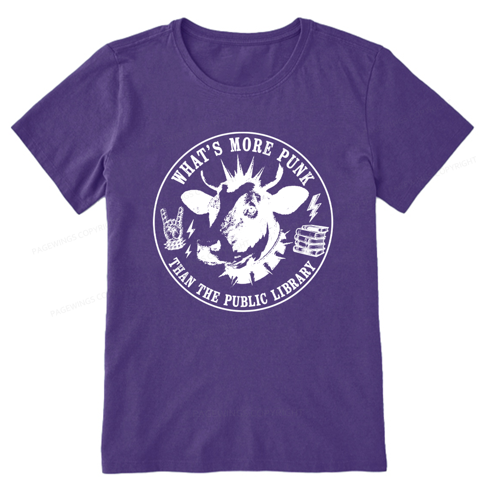 Pagewings More Punk Than The Public Library16009 Bookish Unisex Classic T-shirt