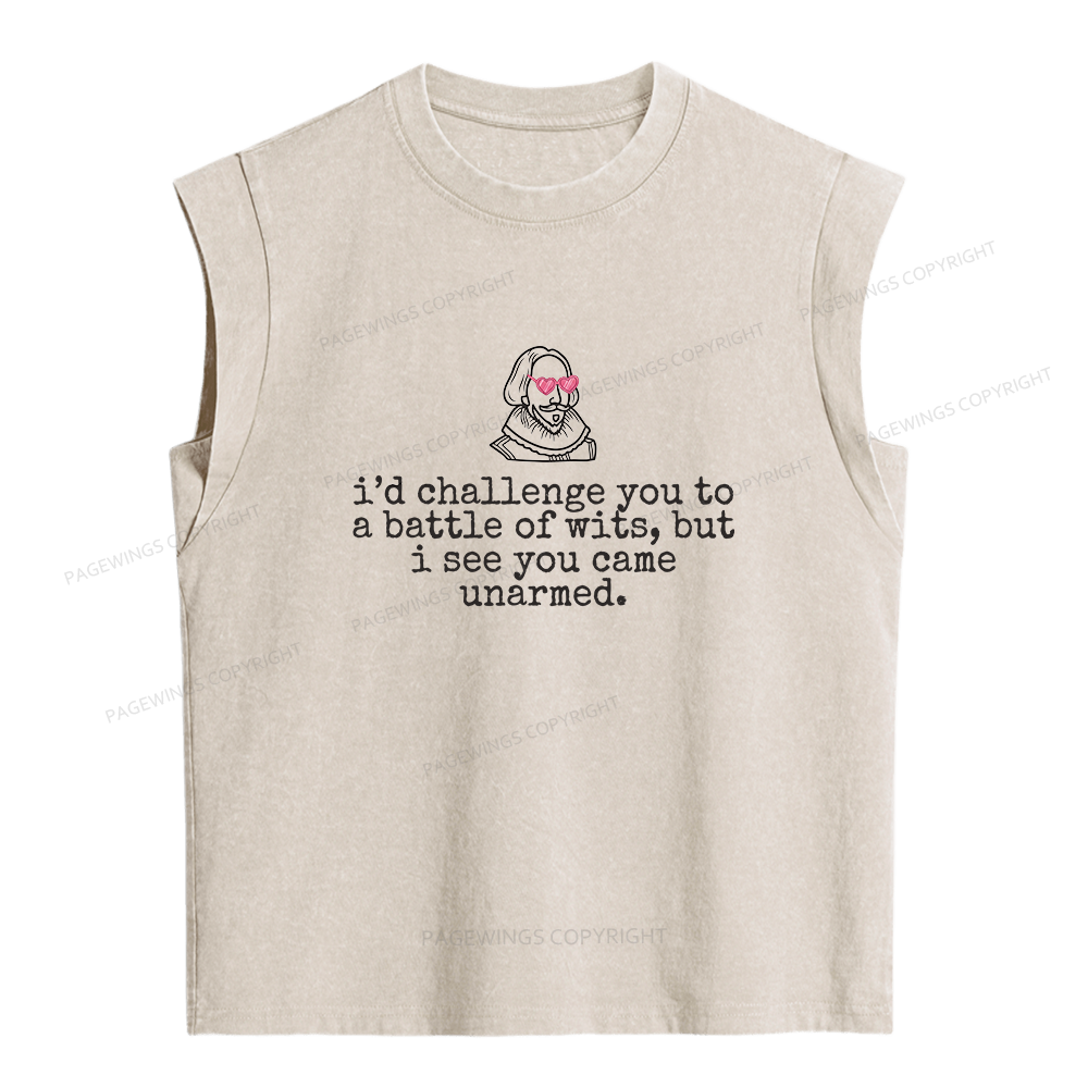 Pagewing Funny Drama Women's Washed Tank Top