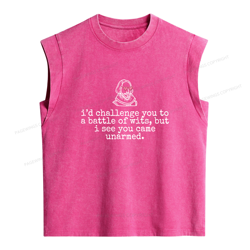 Pagewing Funny Drama Women's Washed Tank Top