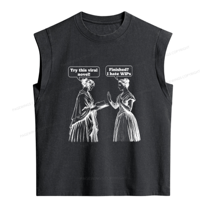 Pagewing Work in Progress Women's Washed Tank Top