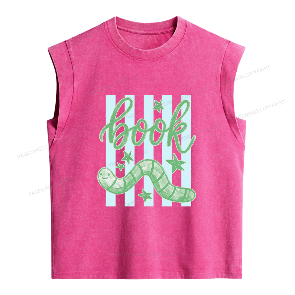 Pagewing Reading Lover Women's Washed Tank Top