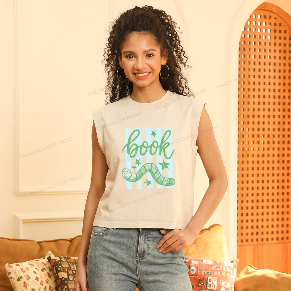 Pagewing Reading Lover Women's Washed Tank Top