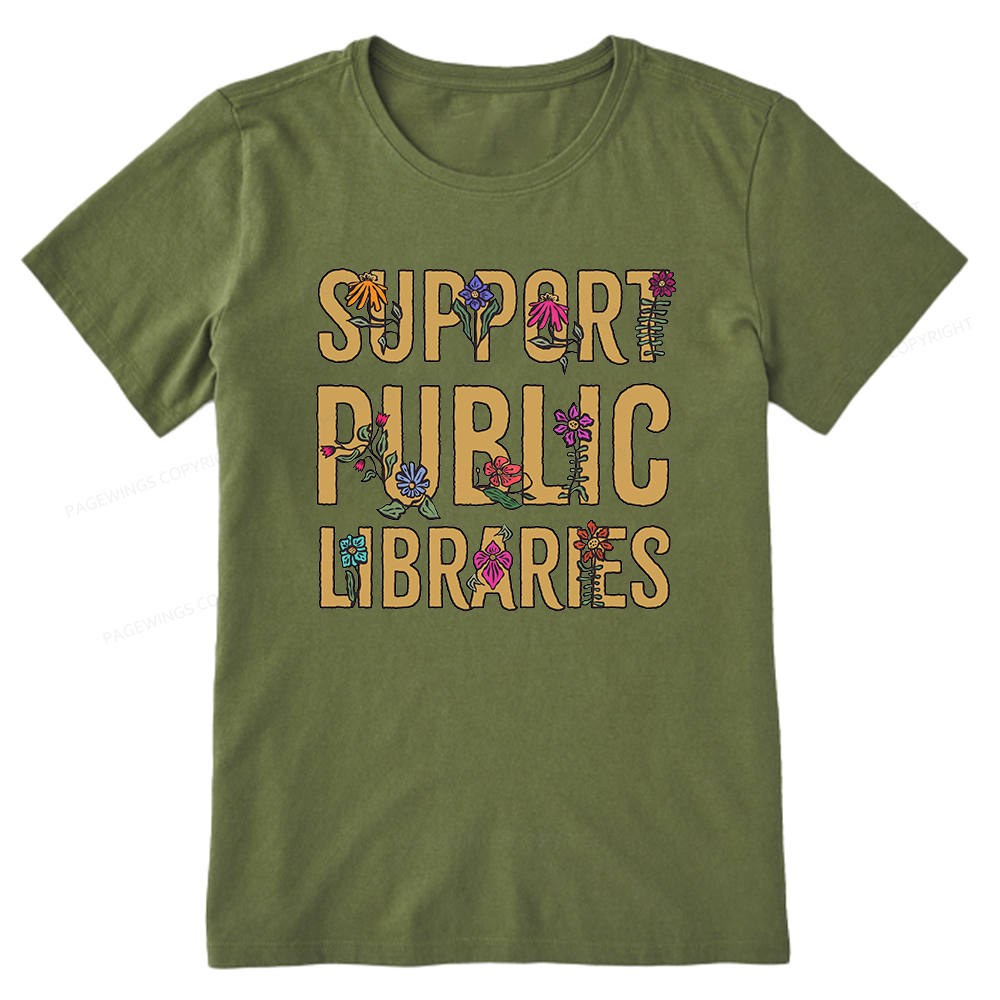 Pagewing Support Public Libraries Bookish Unisex Classic T-shirt