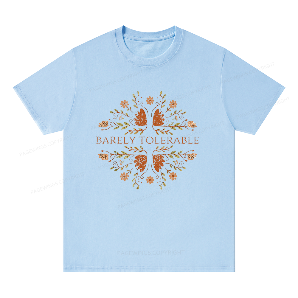 Pagewings Barely Tolerable Bookish Unisex Classic T-shirt