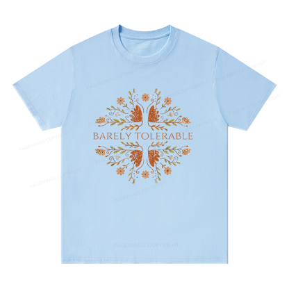 Pagewings Barely Tolerable Bookish Unisex Classic T-shirt