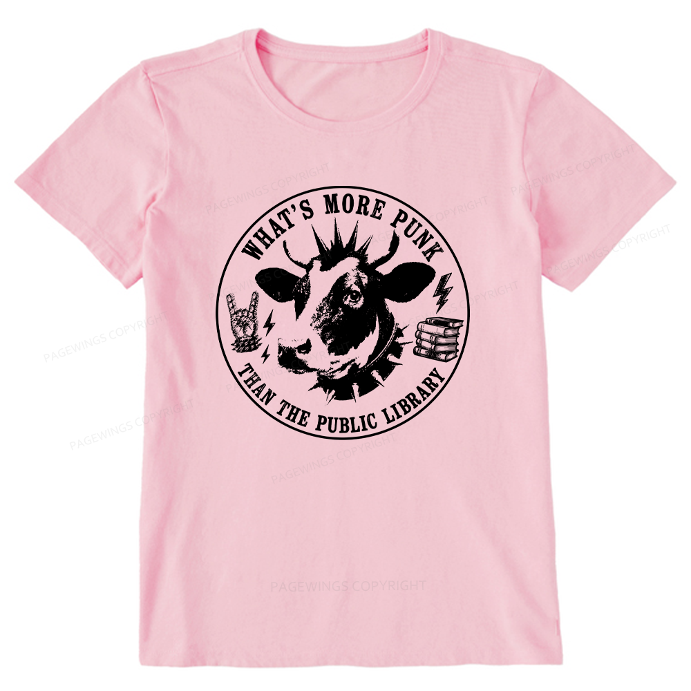 Pagewings More Punk Than The Public Library16009 Bookish Unisex Classic T-shirt