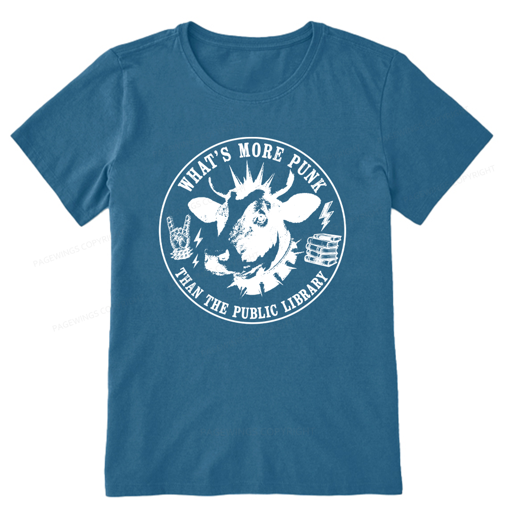 Pagewings More Punk Than The Public Library16009 Bookish Unisex Classic T-shirt