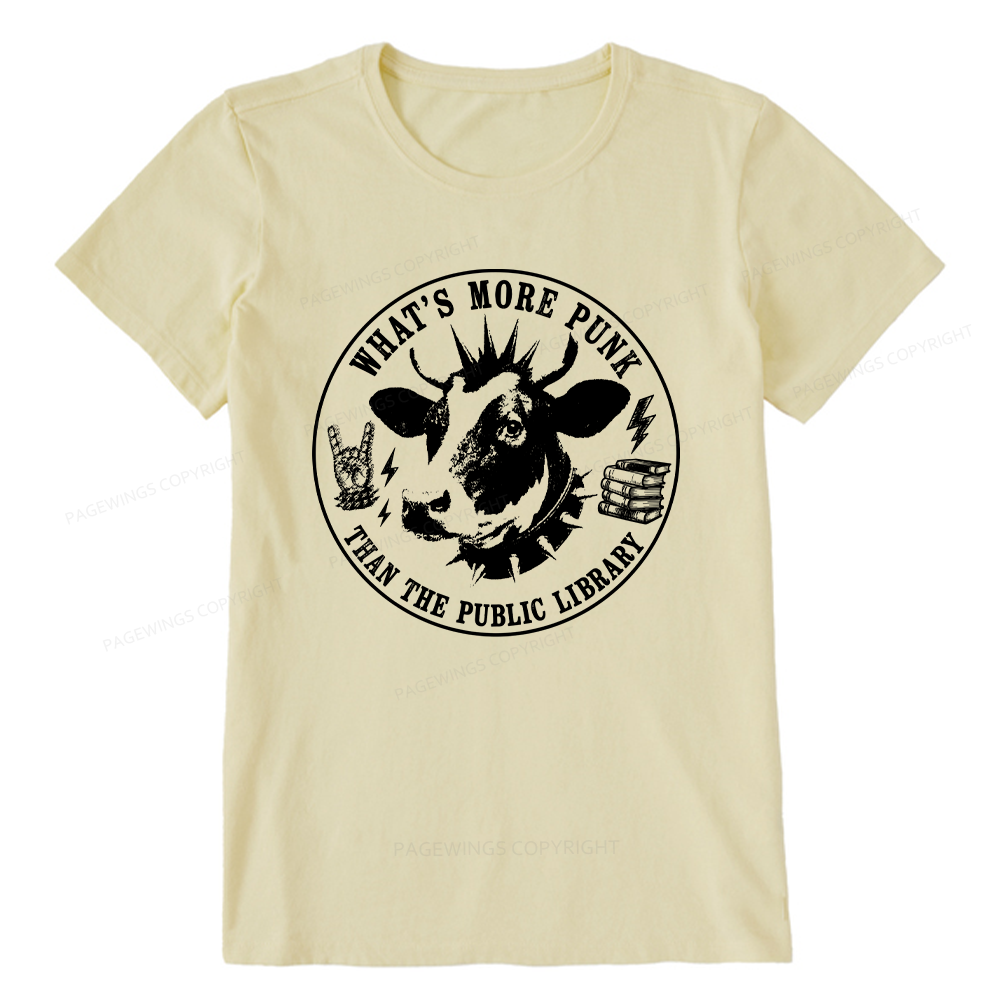 Pagewings More Punk Than The Public Library16009 Bookish Unisex Classic T-shirt