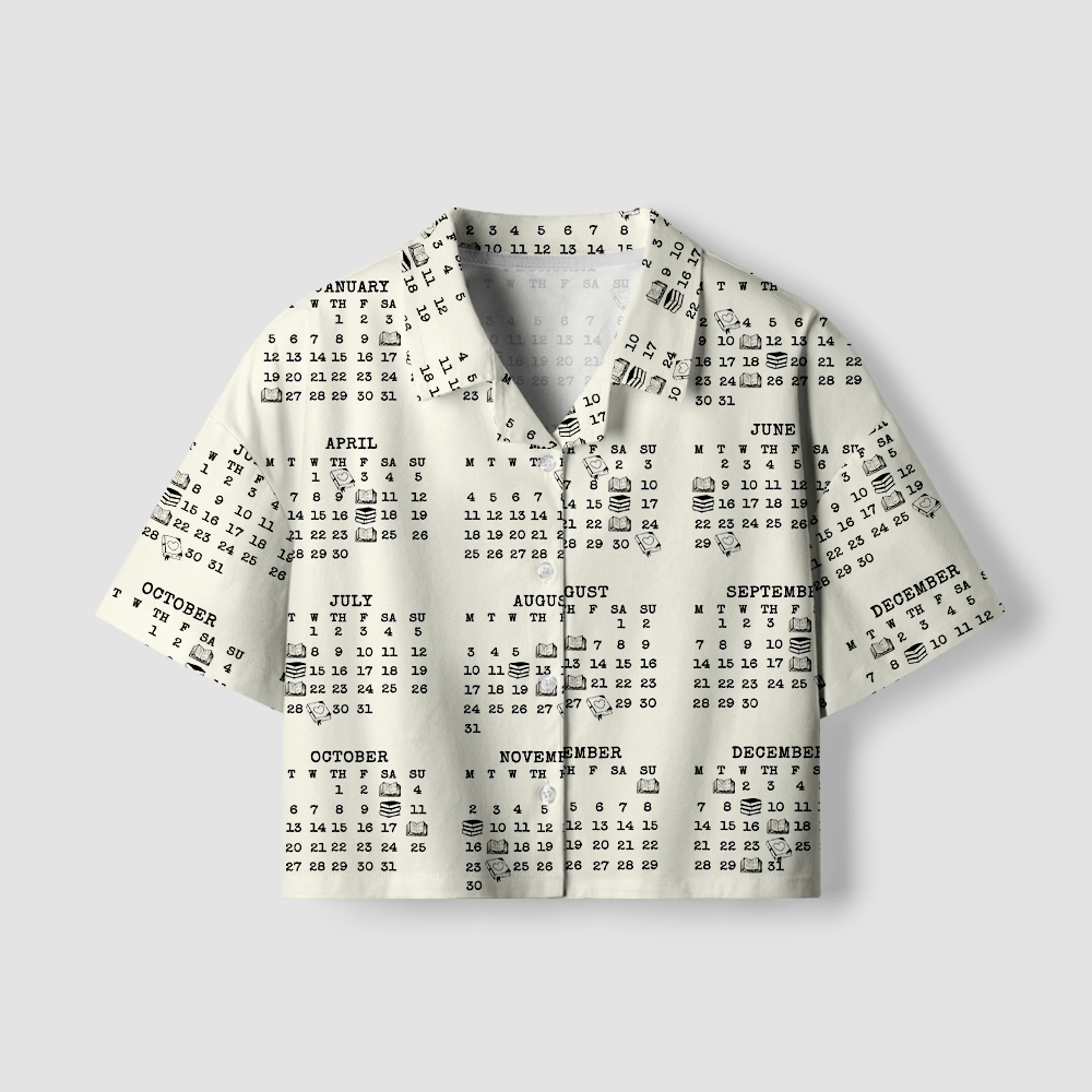 Pagewings Reading Date Due Women's Camp Shirt