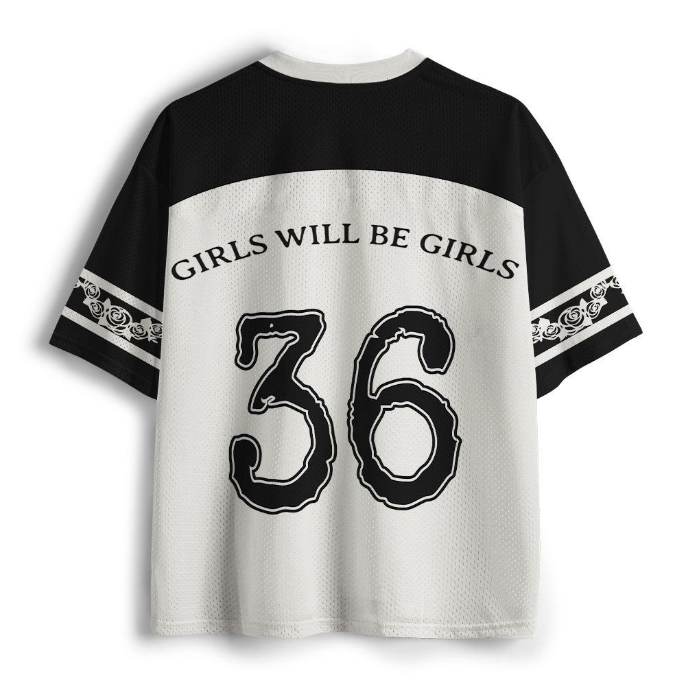 Pagewings Girl Will Be Girls Unisex Mesh Jersey