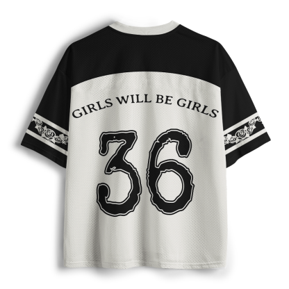 Pagewings Girl Will Be Girls Unisex Mesh Jersey