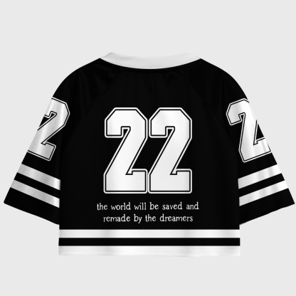 Pagewings Fantasy Novel Lovers Women's Cropped Jersey