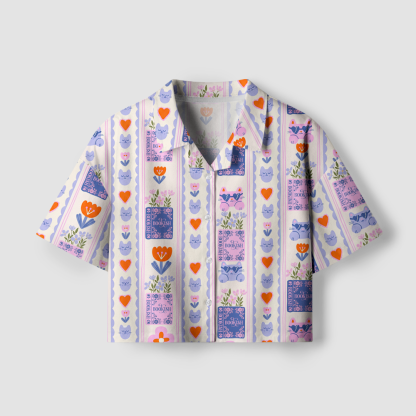 Pagewings Bookish Women's Camp Shirt