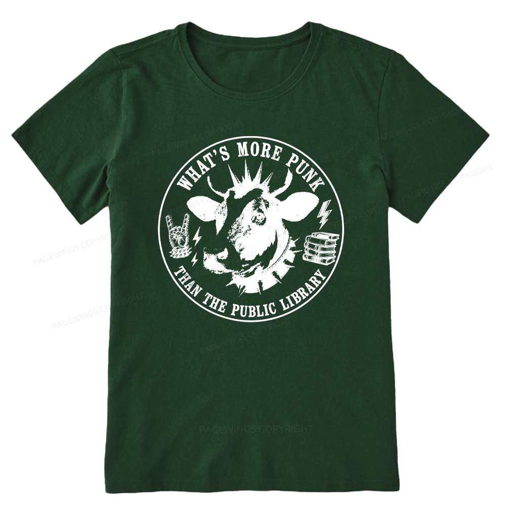 Pagewings More Punk Than The Public Library16009 Bookish Unisex Classic T-shirt