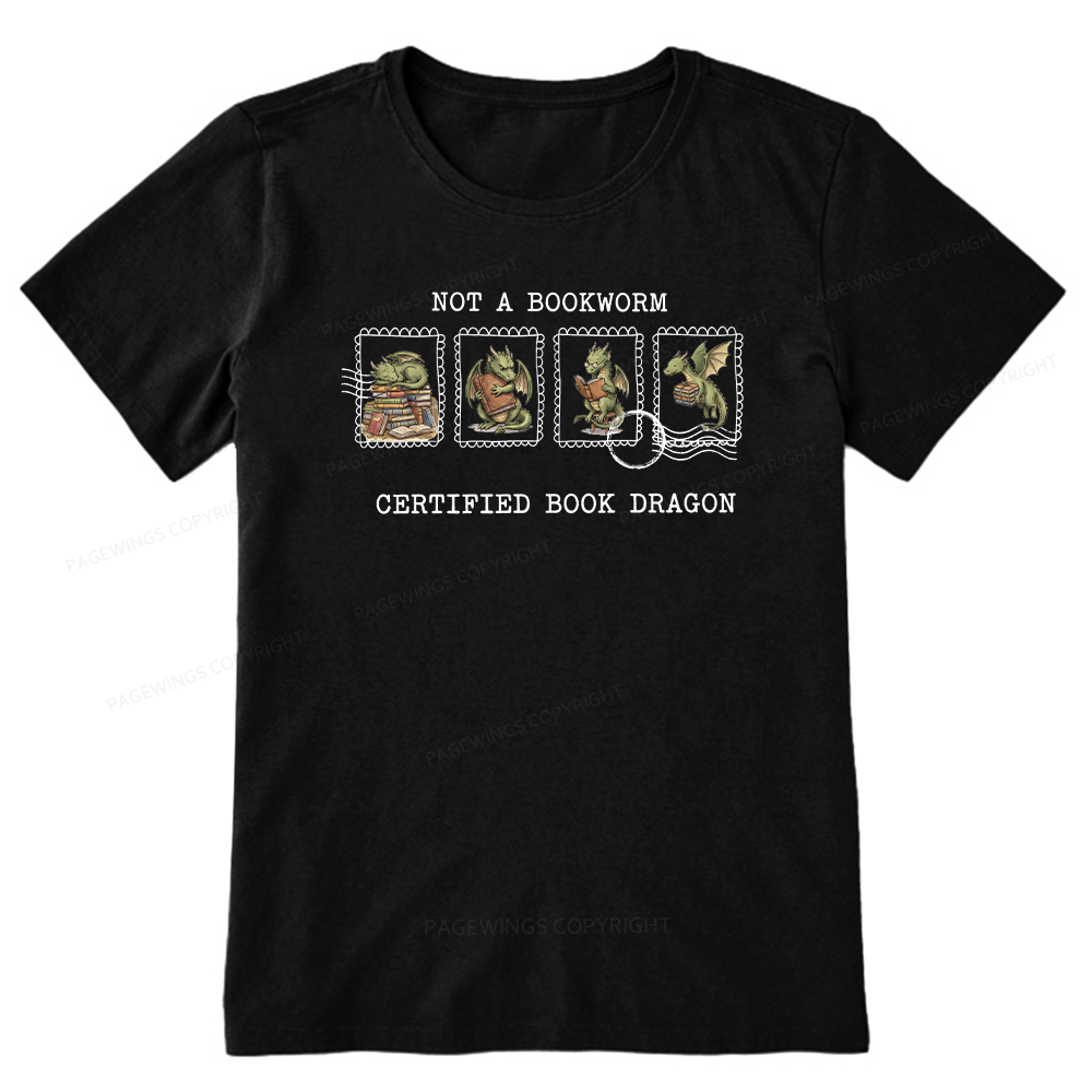Pagewings Rainy Book Dragon15422 Bookish Unisex Classic T-shirt