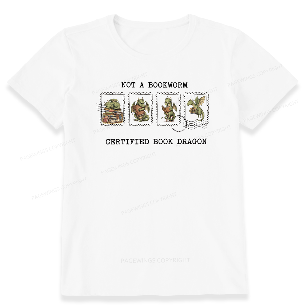 Pagewings Rainy Book Dragon15422 Bookish Unisex Classic T-shirt