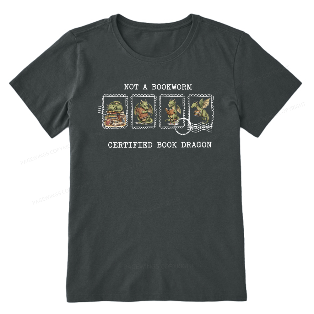 Pagewings Rainy Book Dragon15422 Bookish Unisex Classic T-shirt
