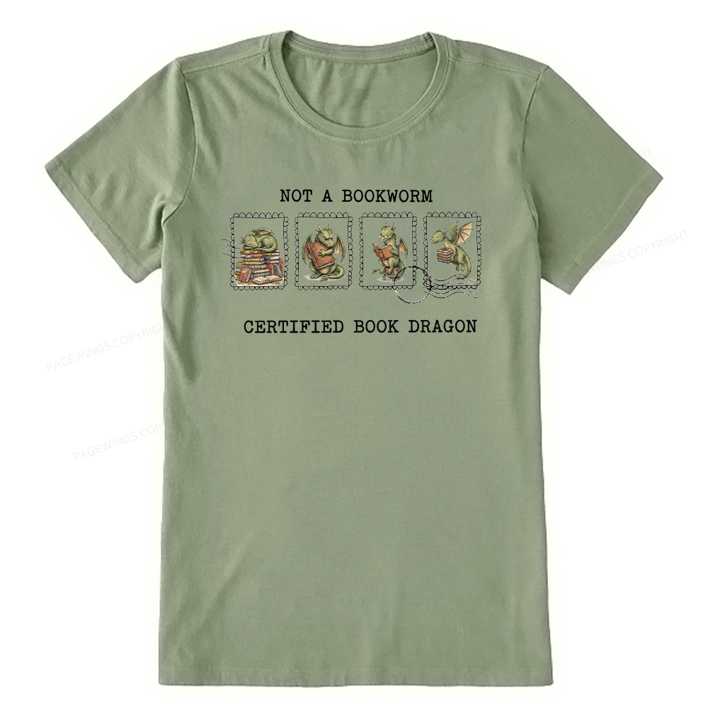 Pagewings Rainy Book Dragon15422 Bookish Unisex Classic T-shirt