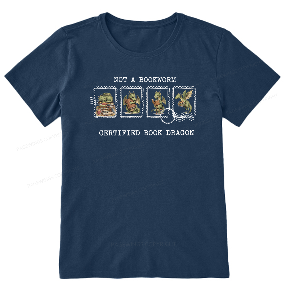 Pagewings Rainy Book Dragon15422 Bookish Unisex Classic T-shirt
