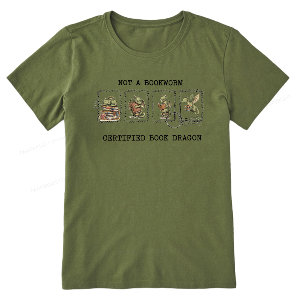 Pagewings Rainy Book Dragon15422 Bookish Unisex Classic T-shirt