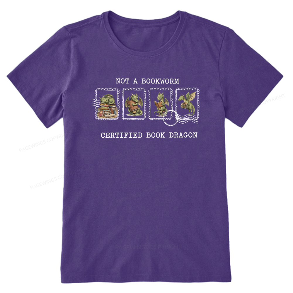 Pagewings Rainy Book Dragon15422 Bookish Unisex Classic T-shirt