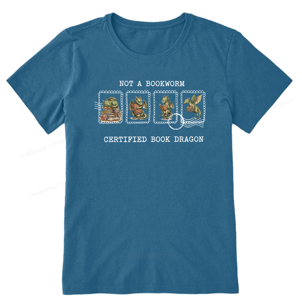 Pagewings Rainy Book Dragon15422 Bookish Unisex Classic T-shirt