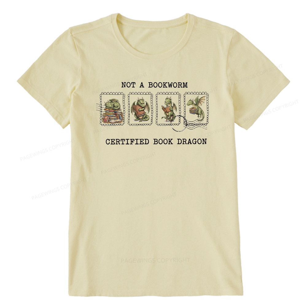 Pagewings Rainy Book Dragon15422 Bookish Unisex Classic T-shirt