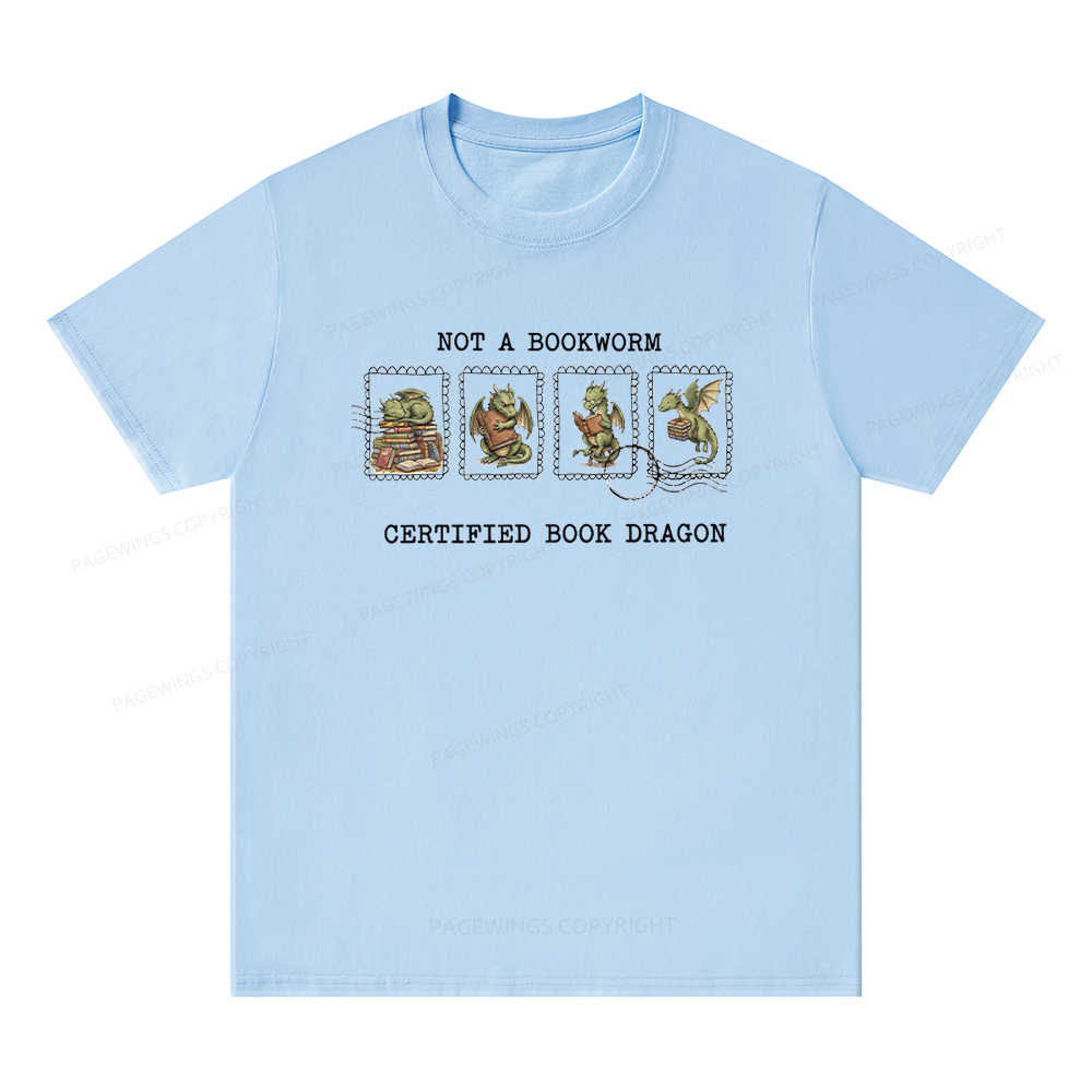Pagewings Rainy Book Dragon15422 Bookish Unisex Classic T-shirt