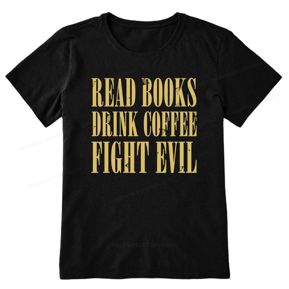 Pagewings Read Books Drink Coffee15851 Bookish Unisex Classic T-shirt
