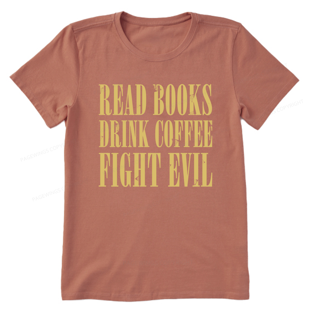 Pagewings Read Books Drink Coffee15851 Bookish Unisex Classic T-shirt